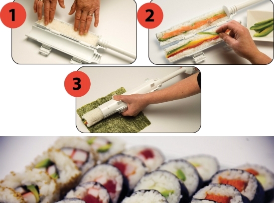 Strojček na prípravu sushi - sushi Bazooka